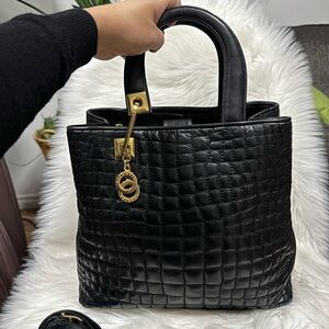 Authentic Valentino Orlandi Quilted Leather Bag Made in Italy